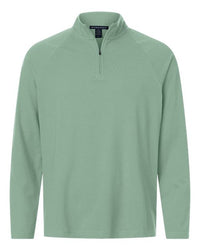 Devon & Jones Men' Seaton Pebble Textured Quarter-Zip Pullover