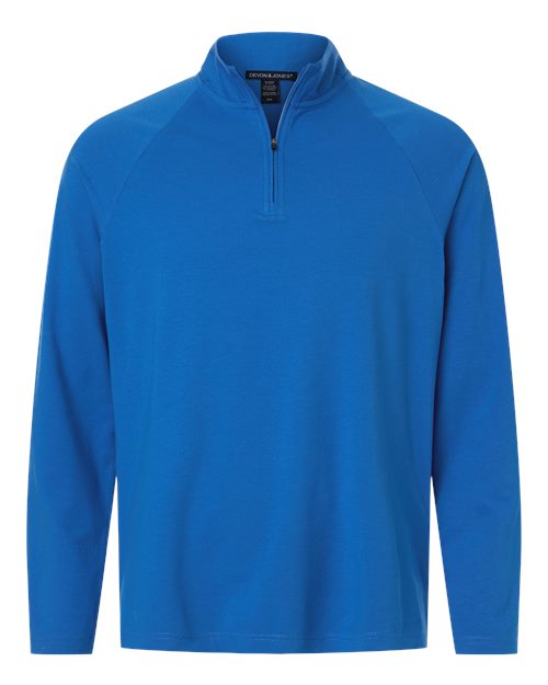 Devon & Jones Men' Seaton Pebble Textured Quarter-Zip Pullover