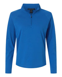 Devon & Jones Women's Seaton Pebble Textured Quarter-Zip Pullover