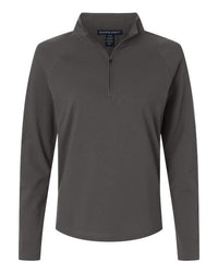 Devon & Jones Women's Seaton Pebble Textured Quarter-Zip Pullover
