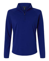 Devon & Jones Women's Seaton Pebble Textured Quarter-Zip Pullover