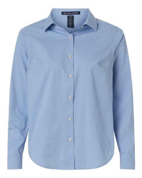 Devon & Jones Women's CrownLux Performance® Spencer Poplin Dress Shirt