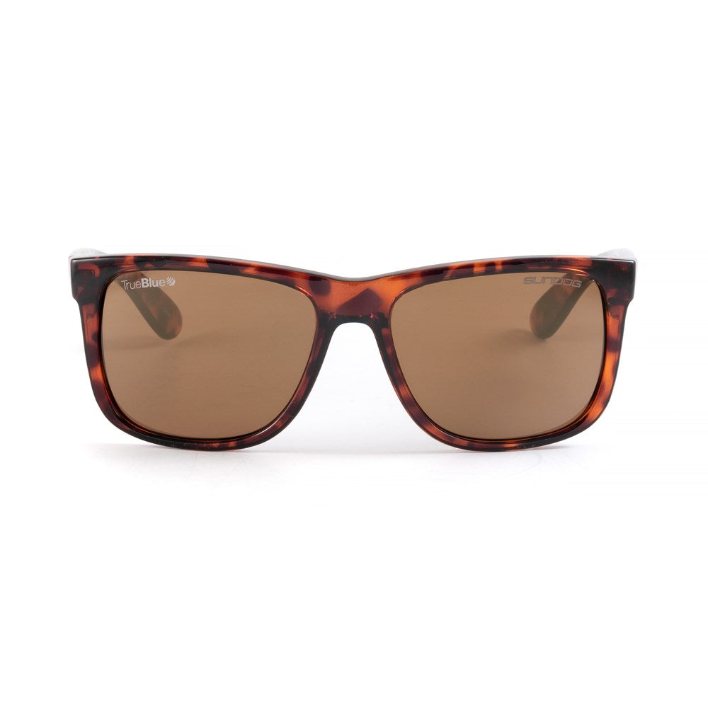 Sundog ACE TrueBlue Matte Brown Tortoise/Brown Gold Mirror TrueBlue Lens Sunglasses