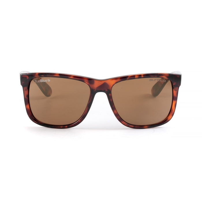 Sundog ACE TrueBlue Matte Brown Tortoise/Brown Gold Mirror TrueBlue Lens Sunglasses