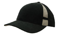 Custom Logo Headwear Canada Brushed Heavy Cotton with Crown Inserts & Contrasting Peak Under & Strap