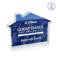 Custom Logo Homestyle VividPrint™ Double Sided Award - Clear