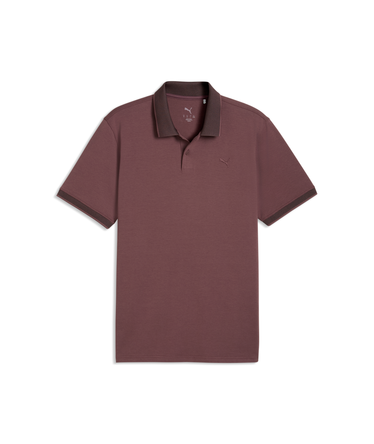 PUMA Modalon Crafted LC Golf Polo - Men's - Rich Cocoa-Puma Black
