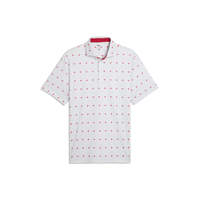 PUMA MATTR Maple Leaf Golf Polo - Men's - White Glow-Ash Gray