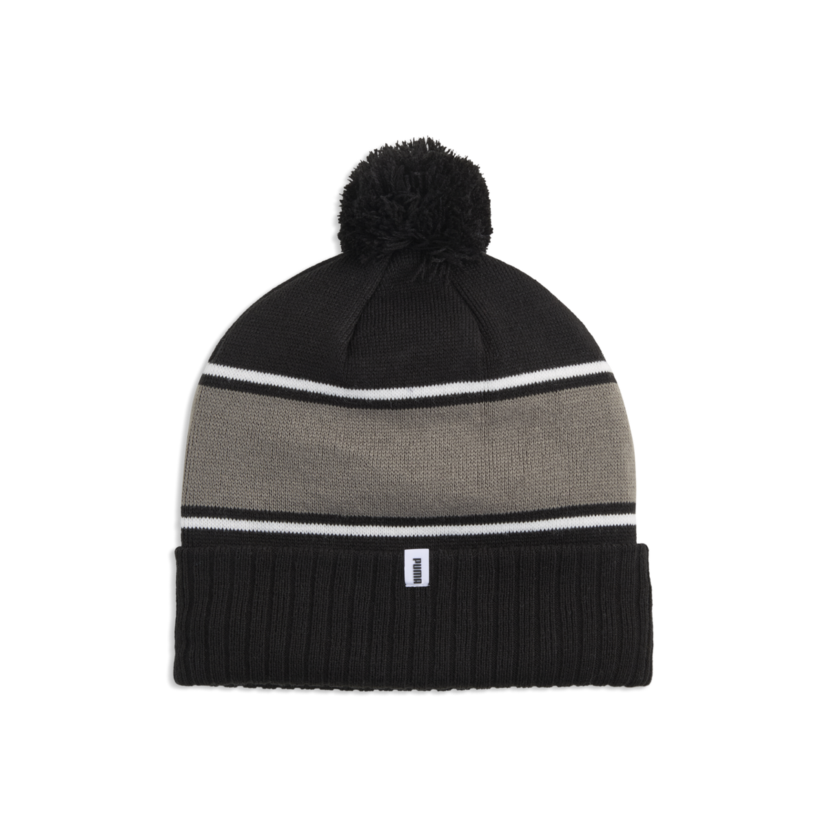 PUMA Sport Pom Golf Beanie - Puma Black-Shady Gray