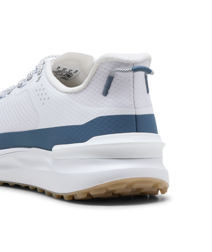 PUMA IGNITE ELEVATE X Spikeless Golf Shoes - Men's - Puma White-Dark Indigo