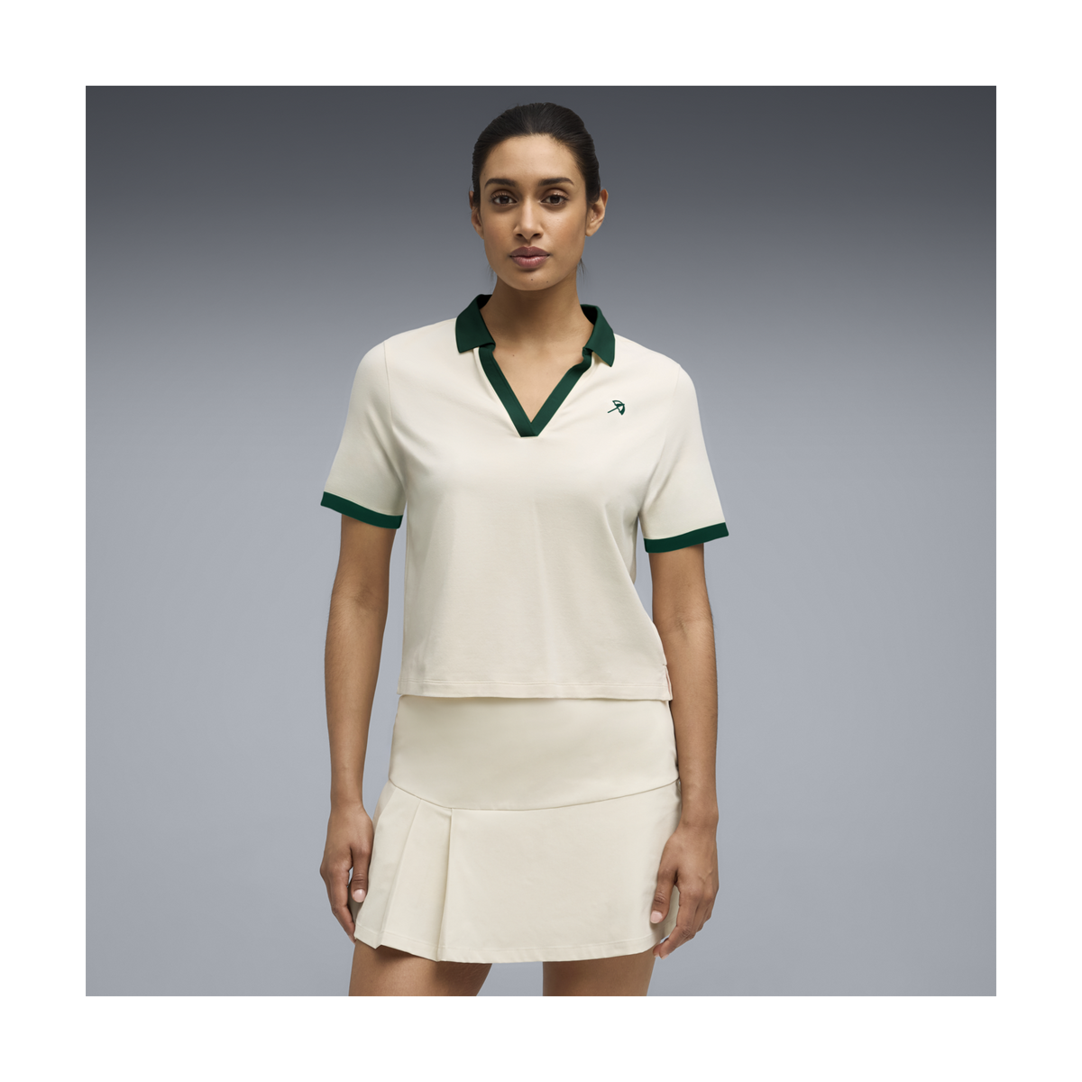PUMA AP Modalon Golf Polo - Women's - Alpine Snow