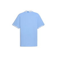 PUMA Modalon Floral Rib Golf Polo - Men's - Team Light Blue-Warm White
