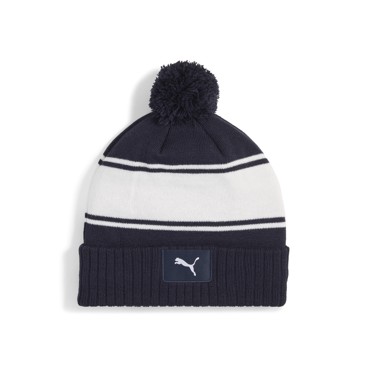 PUMA Sport Pom Golf Beanie - Deep Navy-White Glow