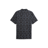 PUMA CLOUDSPUN Argyle Bloom BN Golf Polo - Men's - Puma Black-Rose Blossom