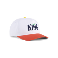 PUMA AP King Golf Cap - White Glow-Poinciana
