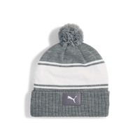 PUMA Sport Pom Golf Beanie - Quiet Shade-White Glow