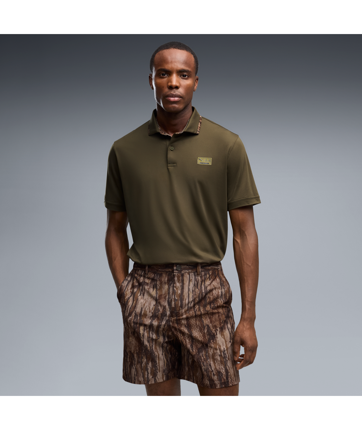 PUMA Realtree® Solid Golf Polo - Men's - Dusty Olive