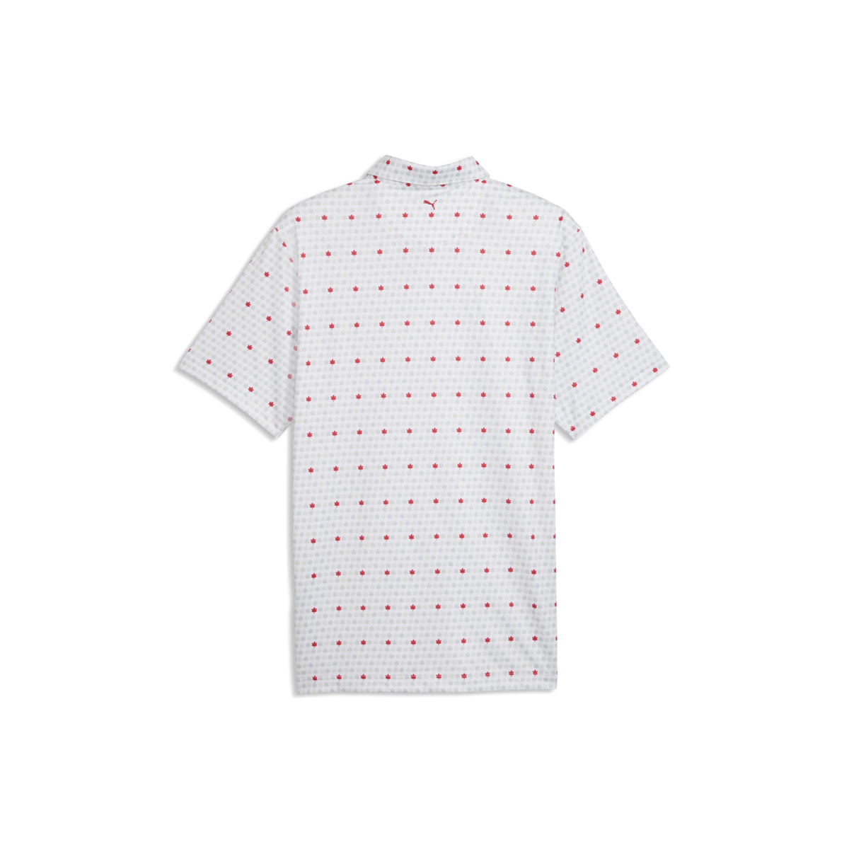 PUMA MATTR Maple Leaf Golf Polo - Men's - White Glow-Ash Gray