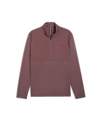 PUMA CLOUDSPUN Tech Hybrid LC 1/2 Zip Golf Jacket - Men's - Rich Cocoa