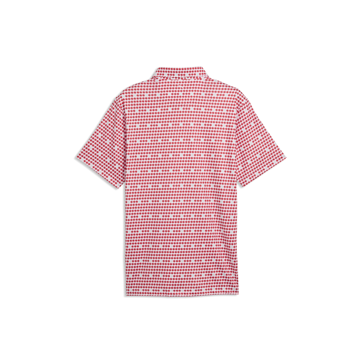 PUMA MATTR Maple Leaf Golf Polo - Men's - White Glow-Strong Red
