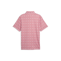PUMA MATTR Maple Leaf Golf Polo - Men's - White Glow-Strong Red