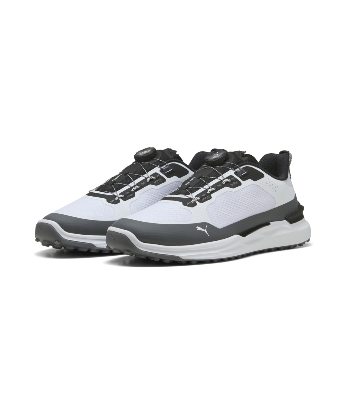PUMA IGNITE ELEVATE 2 Disc Spikeless Golf Shoes - Men's - Puma White-Slate Gray