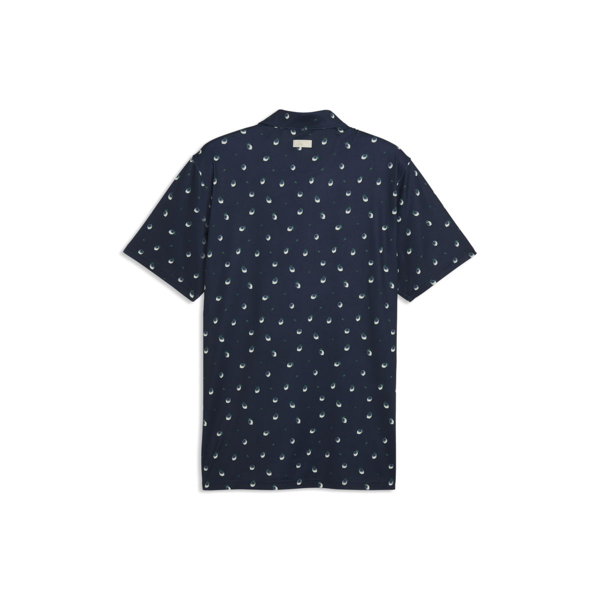 PUMA AP CLOUDSPUN Lemon Golf Polo - Men's - Deep Navy
