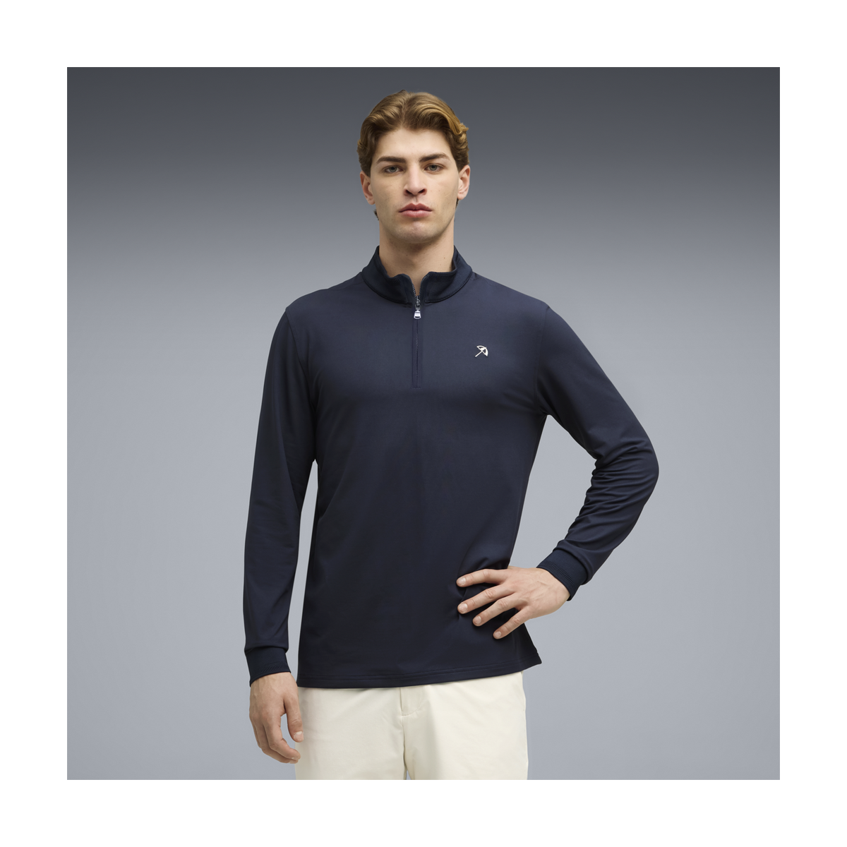 PUMA AP CLOUDSPUN Golf 1/4 Zip - Men's - Deep Navy
