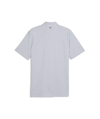 PUMA BRRR Stripe Golf Polo - Men's - White Glow-Puma Black