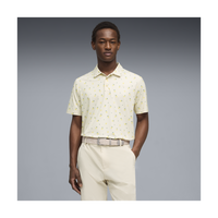 PUMA AP CLOUDSPUN Lemon Golf Polo - Men's - Alpine Snow