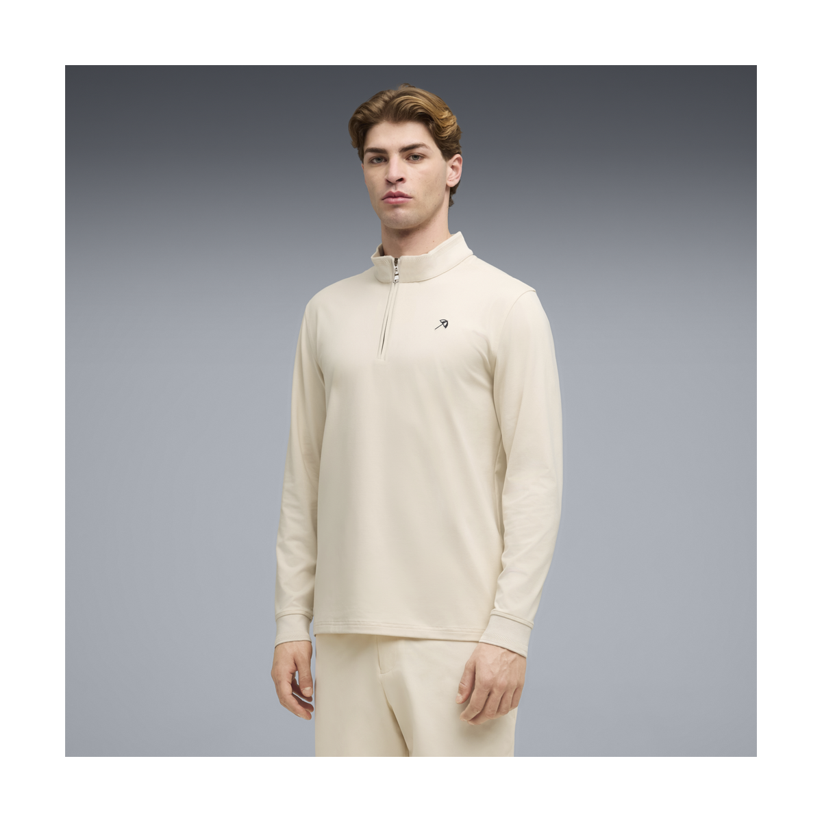 PUMA AP CLOUDSPUN Golf 1/4 Zip - Men's - Alpine Snow