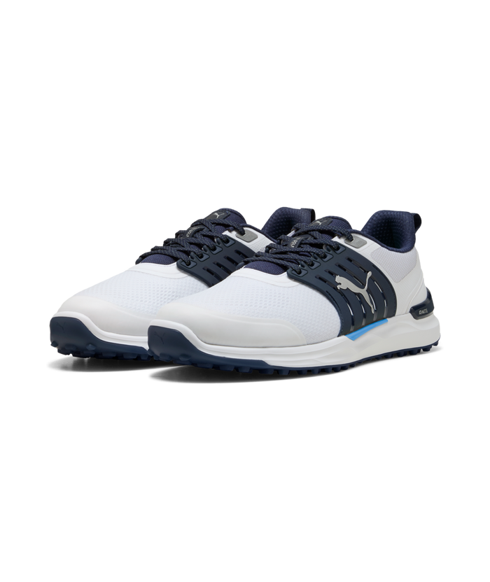 PUMA IGNITE ELEVATE 2 Spikeless Golf Shoes - Men's - Puma White-Deep Navy