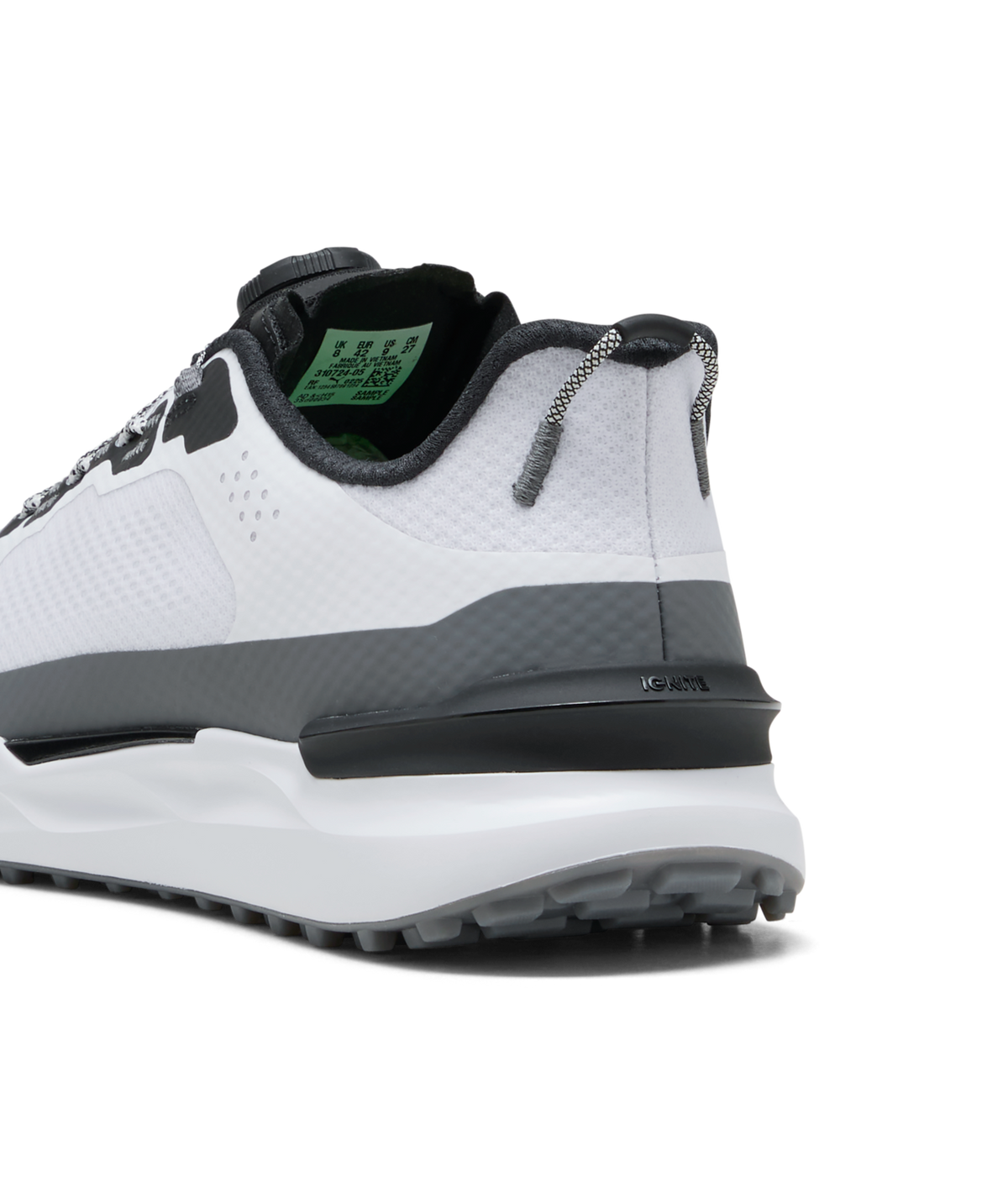 PUMA IGNITE ELEVATE 2 Disc Spikeless Golf Shoes - Men's - Puma White-Slate Gray