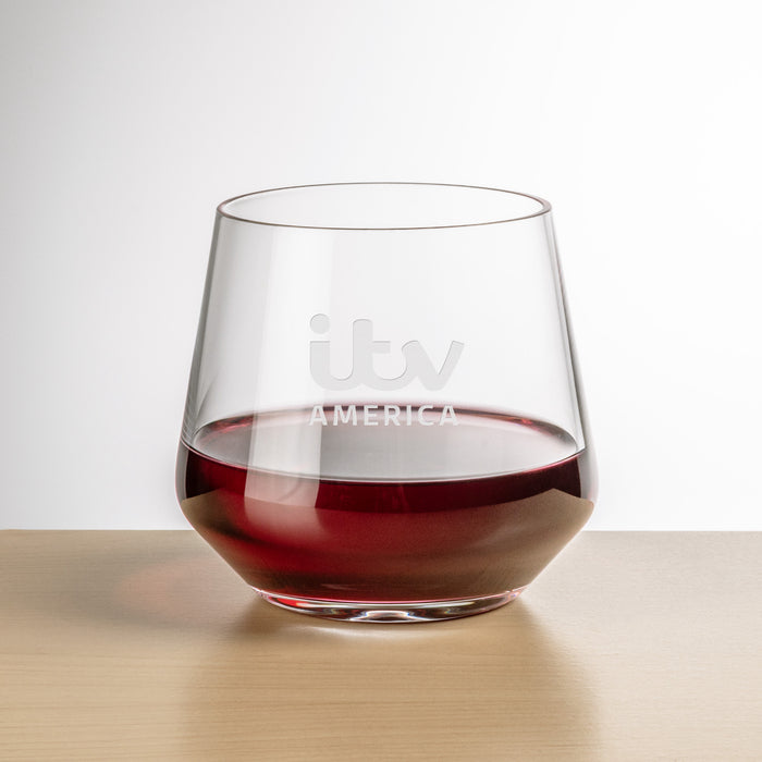 Custom Logo Sturgis Stemless Wine - Deep Etch