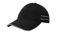 Custom Logo Headwear Canada Microfibre Sports Cap with Piping and Sandwich