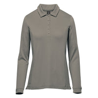 Custom Logo Stormtech Women's Nevada L/S Micro Pique Polo