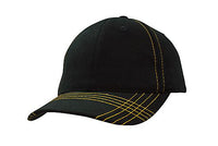Custom Logo Headwear Canada Brushed Heavy Cotton with Contrasting Stitching & Cross Stitched Peak