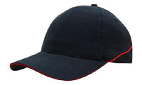 Custom Logo Headwear Canada Brushed Heavy Cotton with Crown Piping and Sandwich