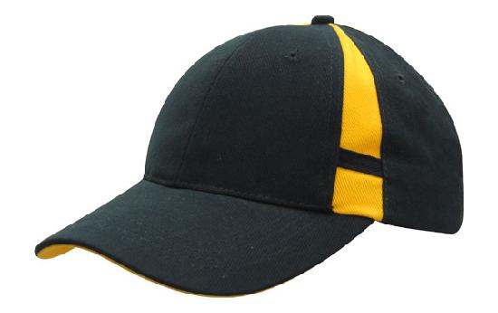 Custom Logo Headwear Canada Brushed Heavy Cotton with Crown Inserts & Contrasting Peak Under & Strap