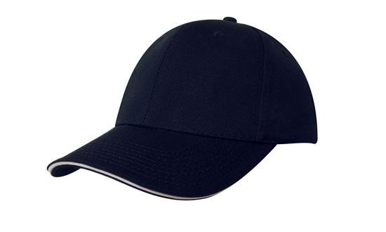 Custom Logo Headwear Canada Chino Twill with Sandwich Trim