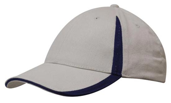 Custom Logo Headwear Canada Brushed Heavy Cotton with Inserts on the Peak & Crown