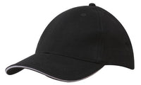 Custom Logo Headwear Canada Brushed Cotton with Sandwich Trim