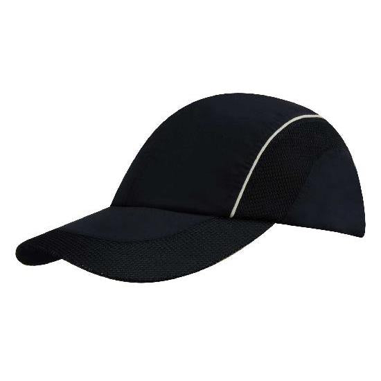 Custom Logo Headwear Canada Spring Woven Fabric with Mesh to Side Panels and Peak