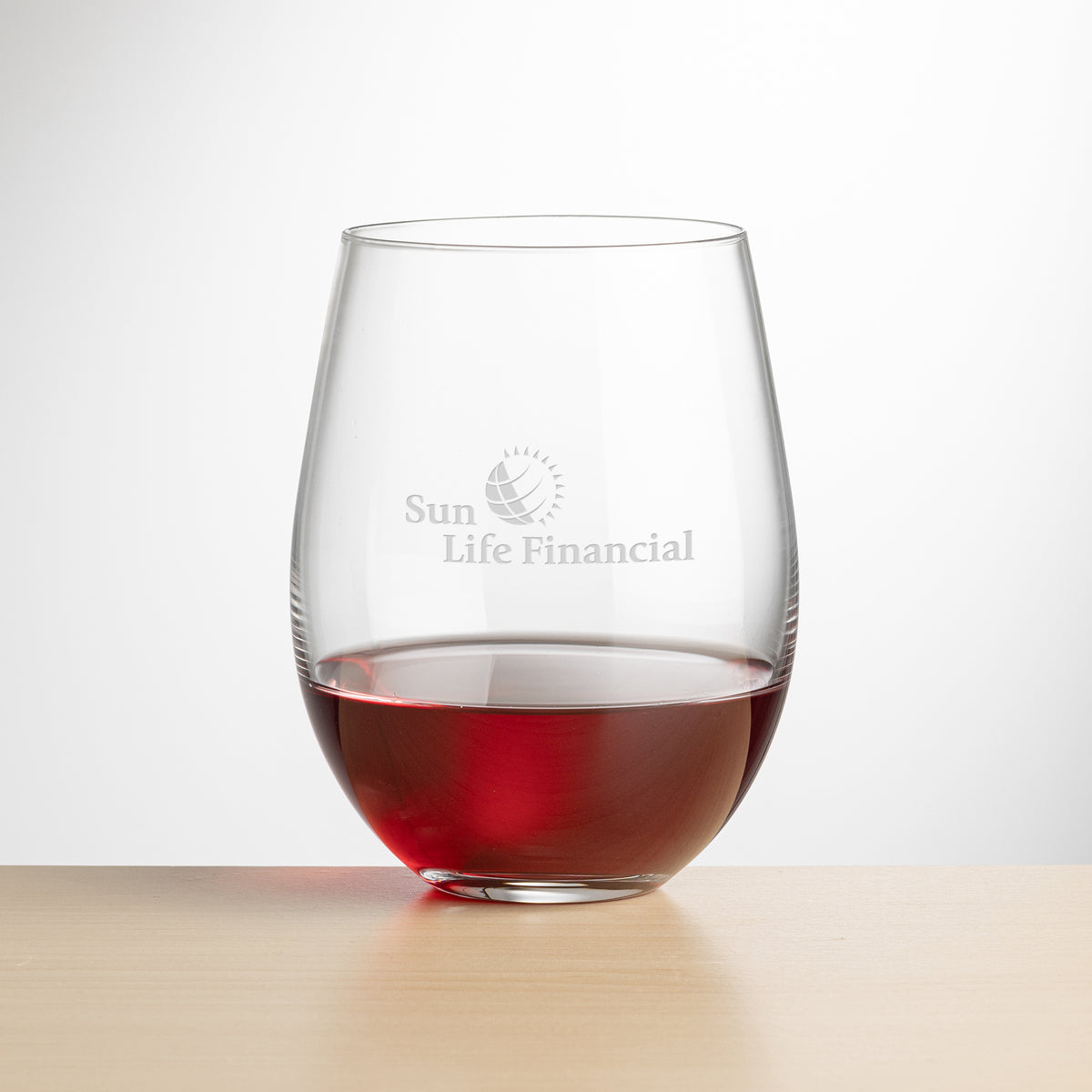 Custom Logo Redmond Stemless Wine - Deep Etch