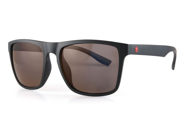 Sundog Rea Matte Black/Brown Flash Mirror Lens Sunglasses