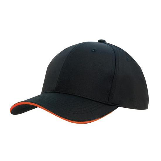 Custom Logo Headwear Canada Sports Ripstop Cap with Sandwich Trim