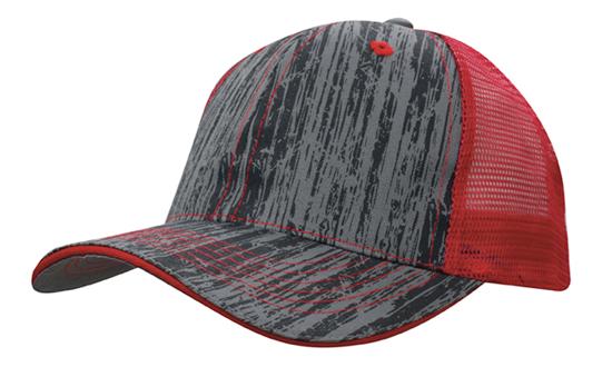 Custom Logo Headwear Canada Wood Printed With Mesh Back || 4144