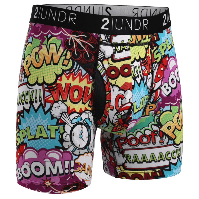 2UNDR 3 Pack - Swing Shift Boxer Brief - Galactica/Boom Time/Hot Air ...
