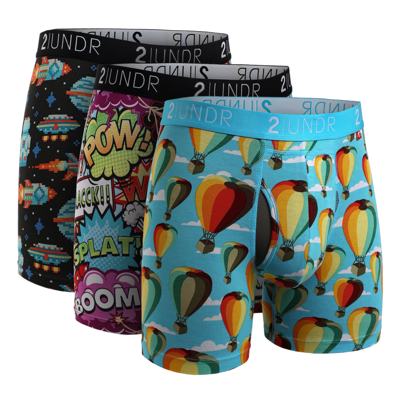 2UNDR 3 Pack - Swing Shift Boxer Brief - Galactica/Boom Time/Hot Air –  Canadian Pro Shop Online