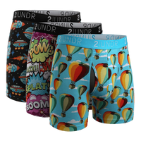 2UNDR 3 Pack - Swing Shift Boxer Brief - Galactica/Boom Time/Hot Air